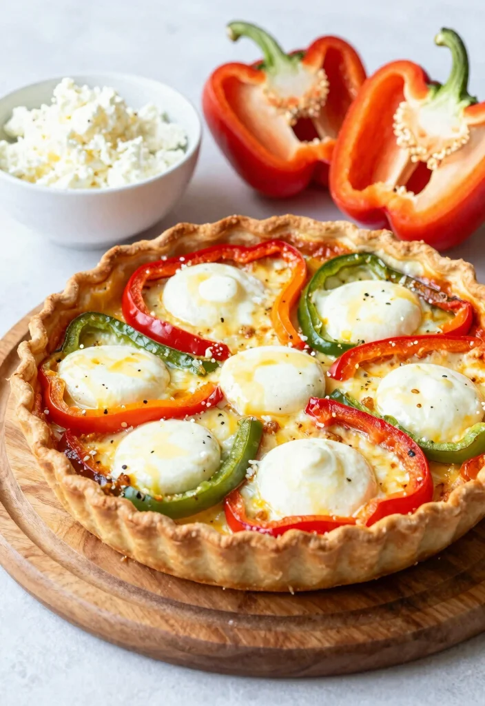 10 Keto Crustless Quiche Recipes for Easy Breakfasts 78 10 Keto Crustless Quiche Recipes for Easy Breakfasts - 8. Bell Pepper and Mozzarella Crustless Quiche 1