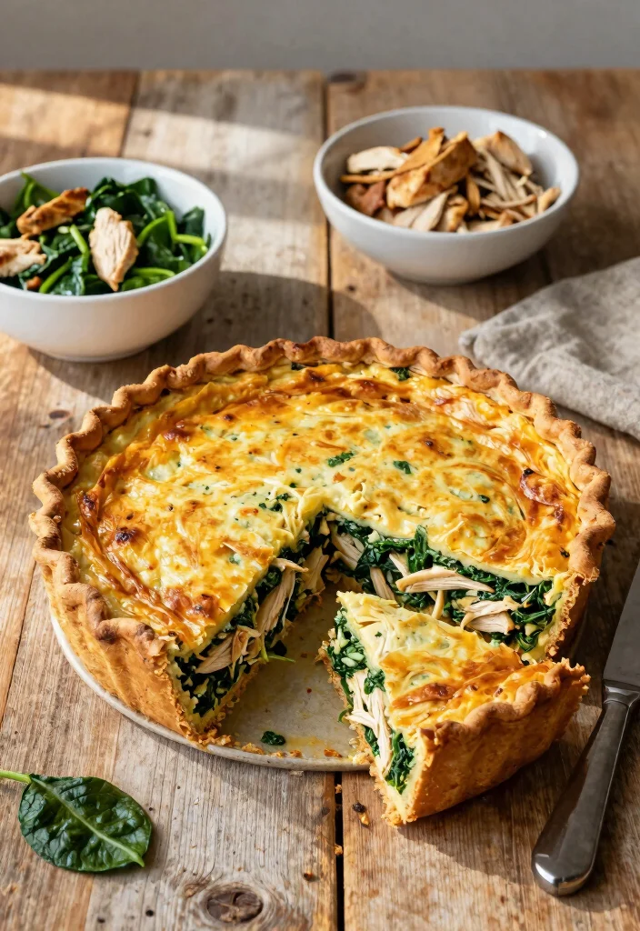 10 Keto Crustless Quiche Recipes for Easy Breakfasts 89 10 Keto Crustless Quiche Recipes for Easy Breakfasts - 9. Chicken and Spinach Crustless Quiche 1