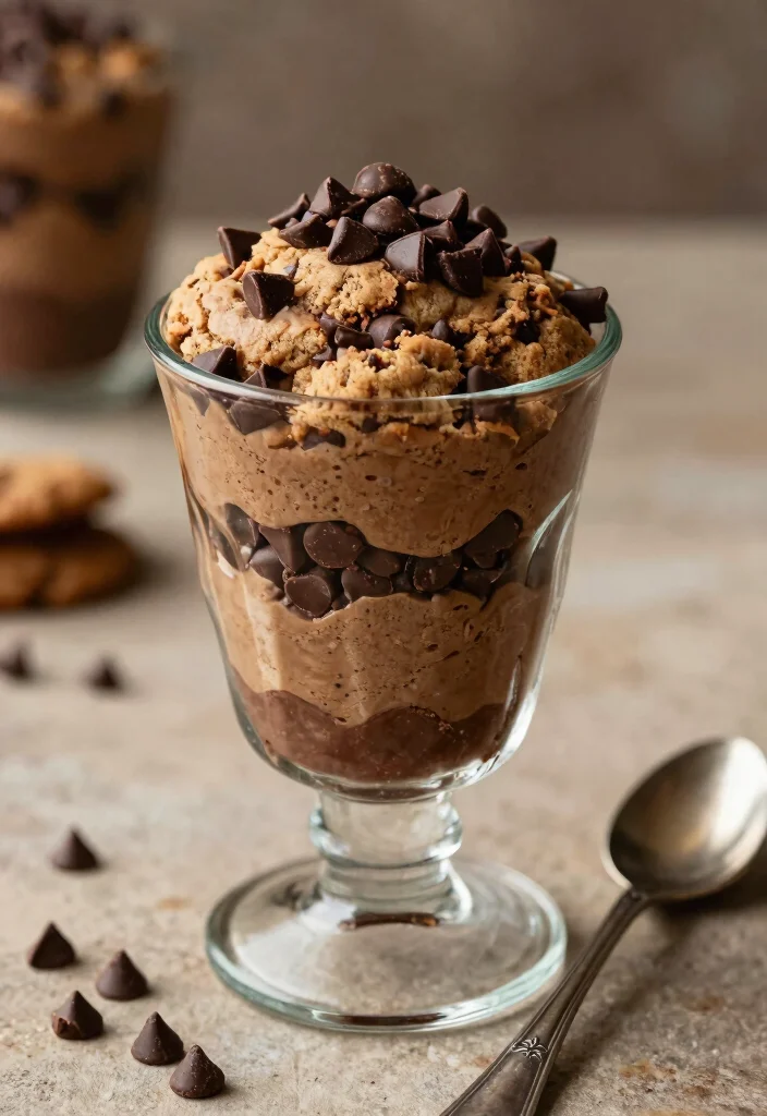 10 Keto Parfait Recipes for Easy Layered Desserts - 9. Chocolate Chip Cookie Dough Parfait 1