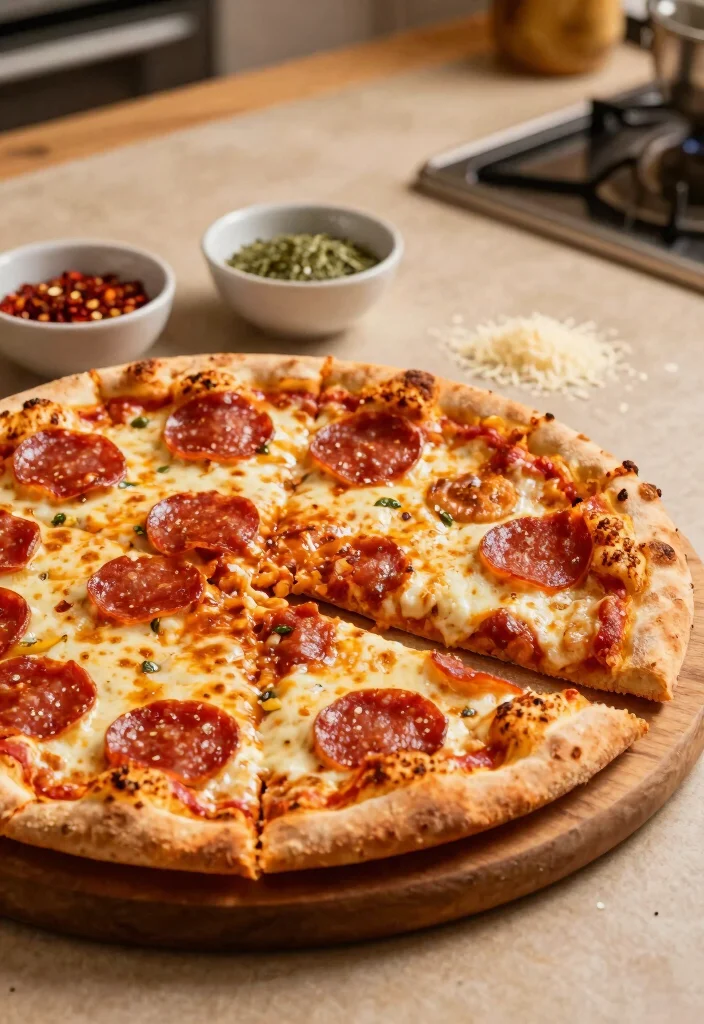 10 Keto Pizza Recipes for Low Carb Comfort Nights - 2. Spicy Pepperoni Cauliflower Pizza 1