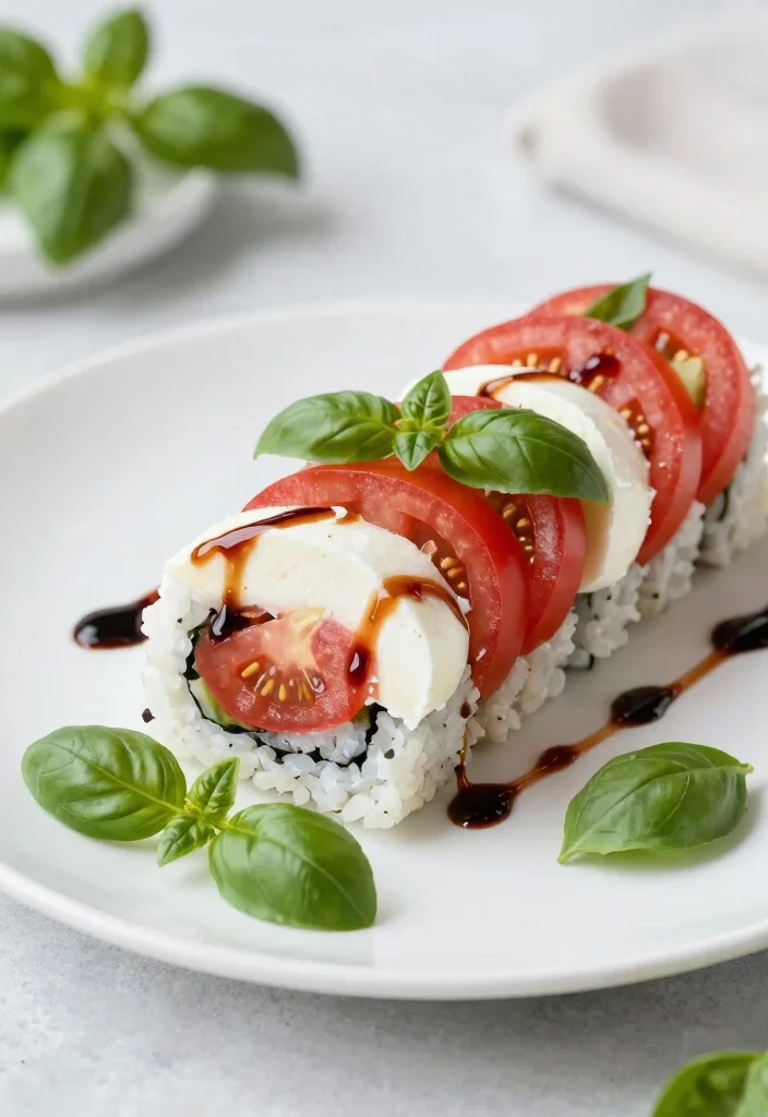 10 Keto Sushi Recipes for Creative Low Carb Rolls - 7. Caprese Sushi Roll 1