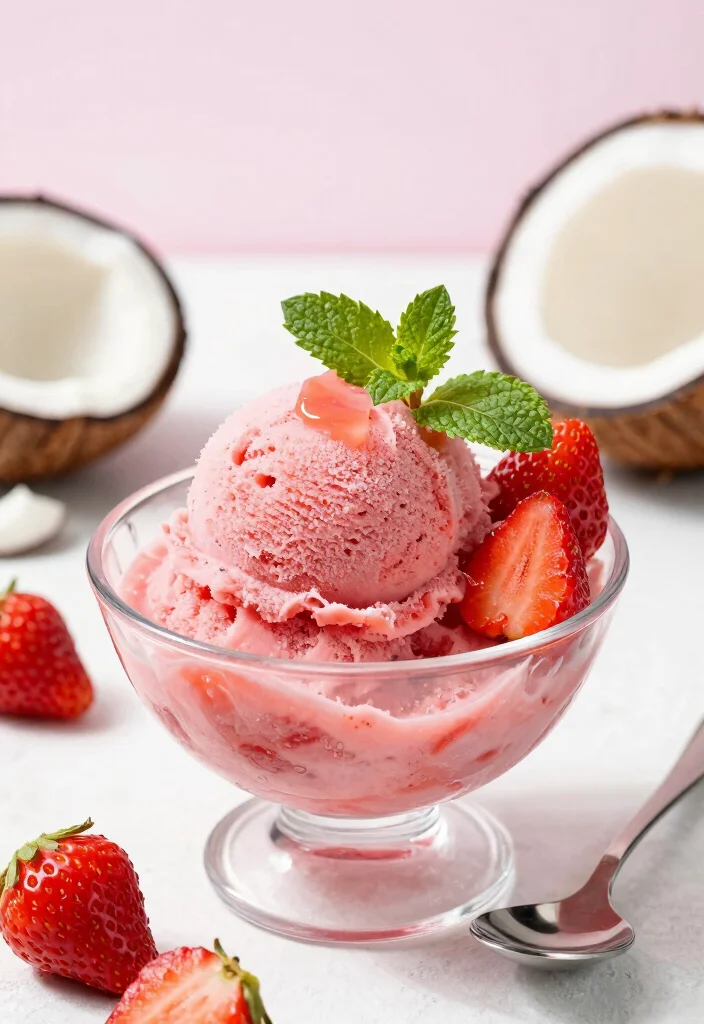 10 Low Glycemic Dessert Recipes for Balanced Sweet Treats 100 10 Low Glycemic Dessert Recipes for Balanced Sweet Treats - 10. Strawberry Coconut Sorbet 1