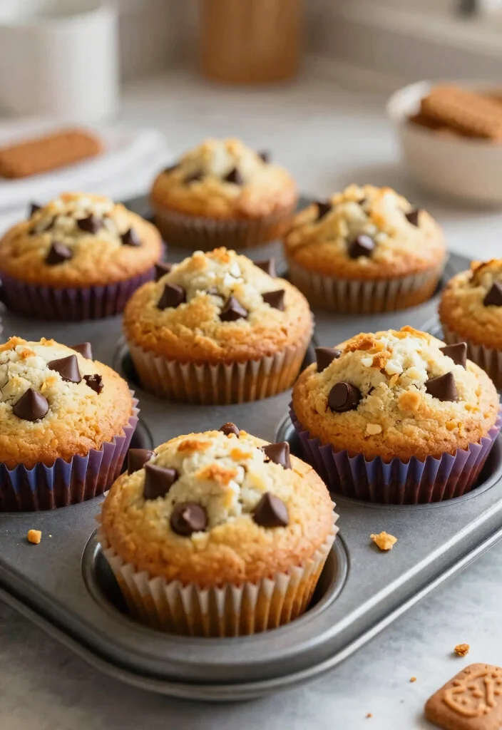 10 Vegan Biscoff Recipes for Sweet Dairy Free Treats 89 10 Vegan Biscoff Recipes for Sweet Dairy Free Treats - 9. Biscoff Chocolate Chip Muffins 1