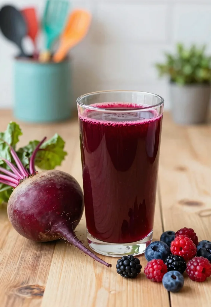 10 Vegan Juice Recipes for Fresh Clean Energy 23 10 Vegan Juice Recipes for Fresh Clean Energy - 3. Beet and Berry Boost 1