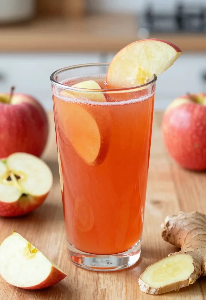 10 Vegan Juice Recipes for Fresh Clean Energy 56 10 Vegan Juice Recipes for Fresh Clean Energy - 6. Apple Ginger Zing 1