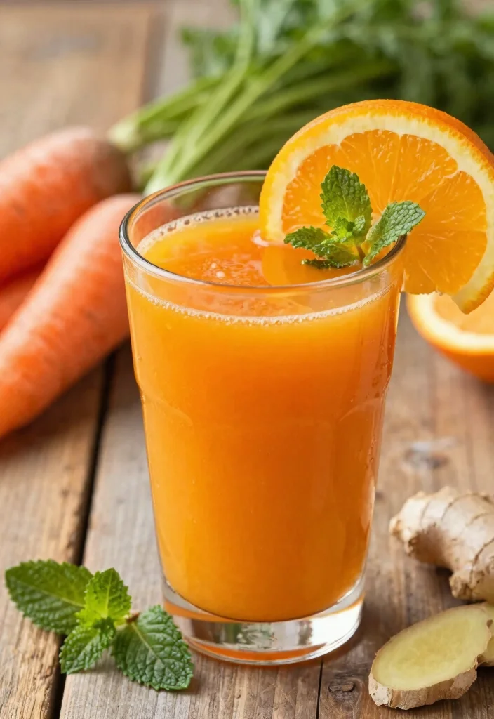 10 Vegan Juice Recipes for Fresh Clean Energy 67 10 Vegan Juice Recipes for Fresh Clean Energy - 7. Carrot Ginger Delight 1