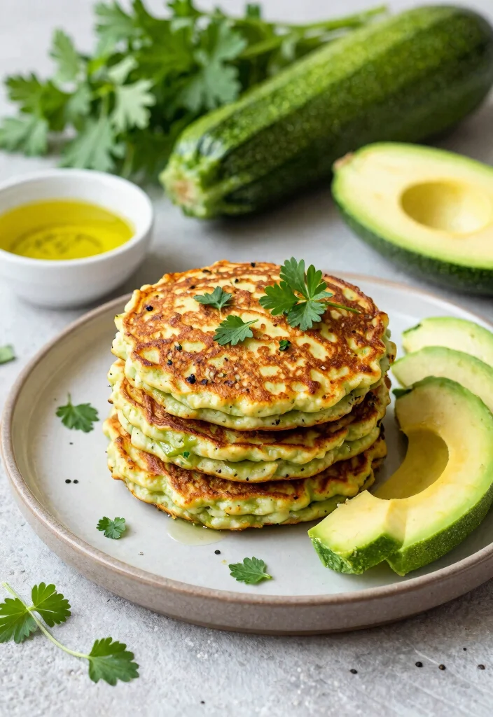 10 Vegan Pancake Recipes for Easy Morning Treats - 10. Savory Zucchini Pancakes 1