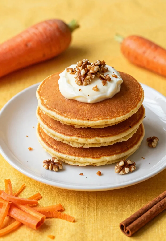 10 Vegan Pancake Recipes for Easy Morning Treats - 9. Carrot Cake Pancakes 1