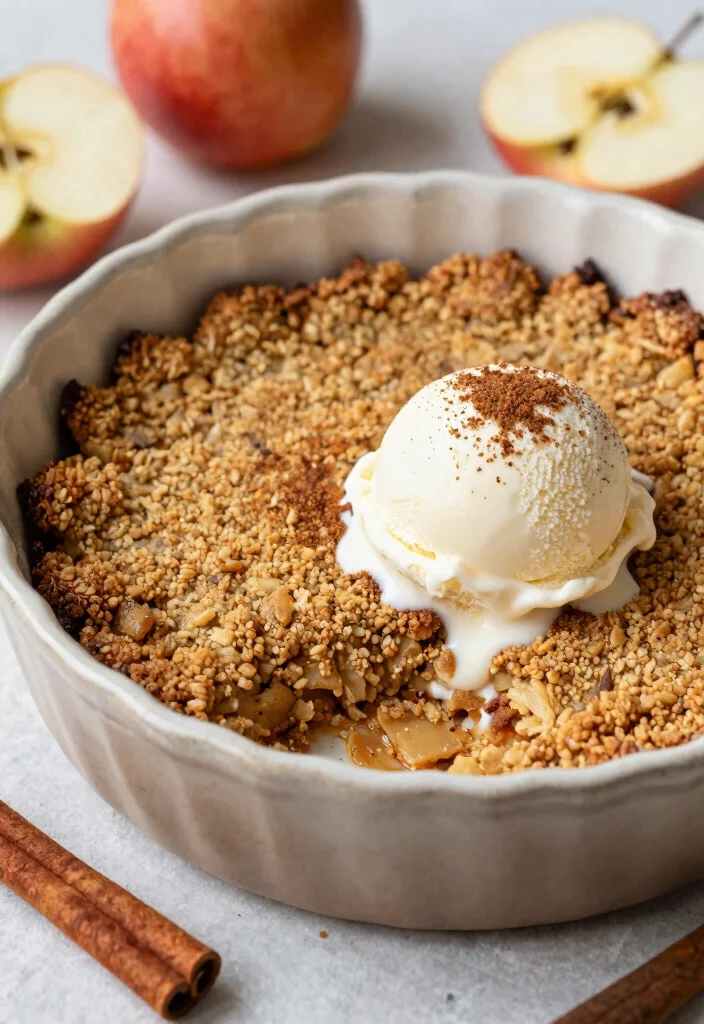 10 Vegan Thanksgiving Dessert Recipes for a Plant Based Feast - 4. Cinnamon Apple Crumble 1