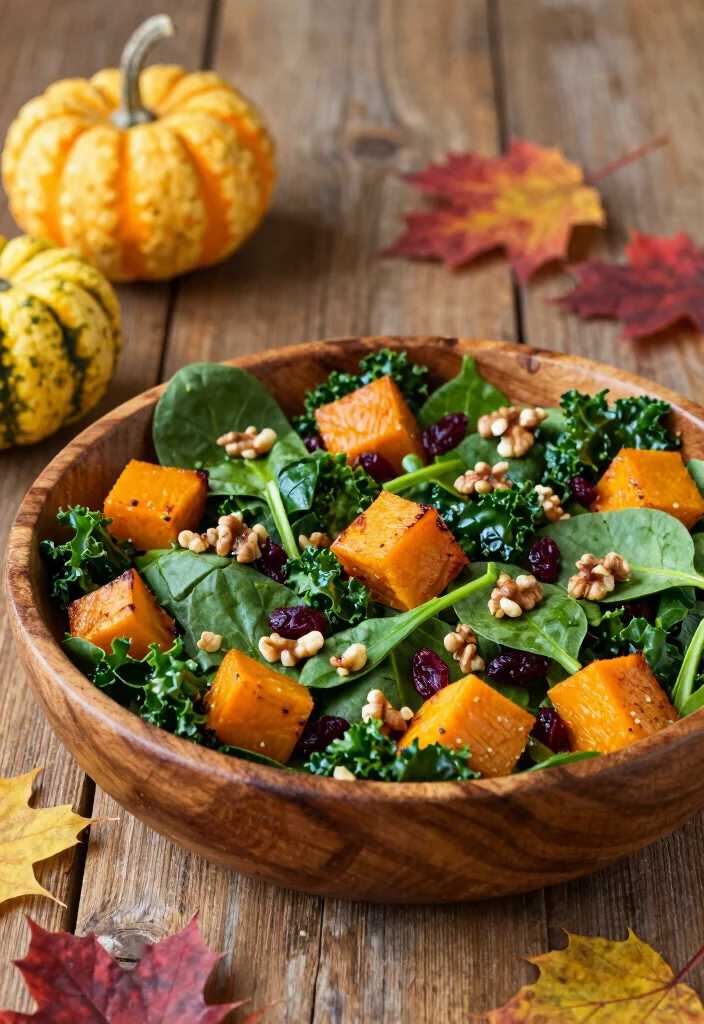 12 Autumn Healthy Recipes for Cozy Nutritious Eating - 2. Roasted Butternut Squash Salad 1