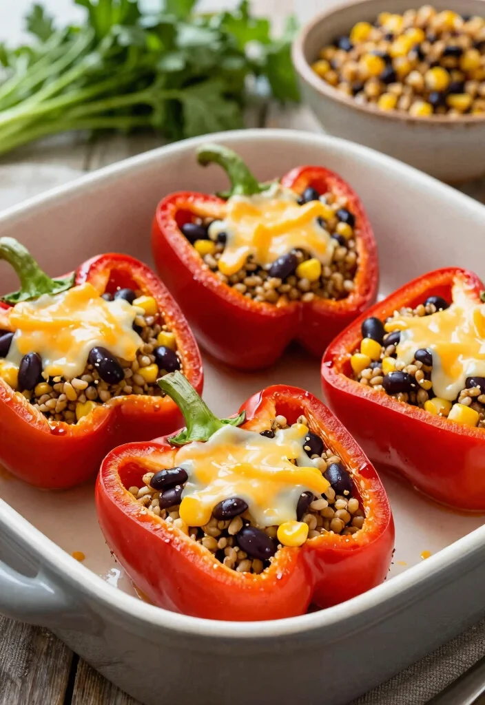 12 Barley Dinner Recipes for Hearty Wholesome Meals 23 12 Barley Dinner Recipes for Hearty Wholesome Meals - 3. Barley Stuffed Peppers 1