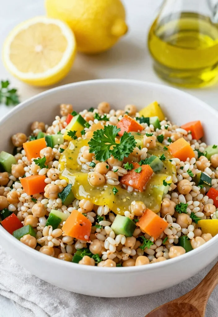 12 Barley Dinner Recipes for Hearty Wholesome Meals 34 12 Barley Dinner Recipes for Hearty Wholesome Meals - 4. Barley and Chickpea Salad 1