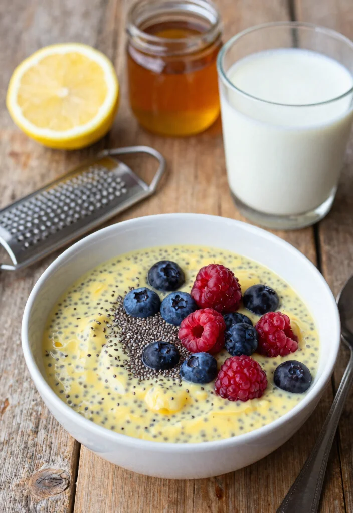 12 Best Lemon Dessert Recipes with Bright Fresh Flavor - 1. Refreshing Lemon Chia Seed Pudding 1