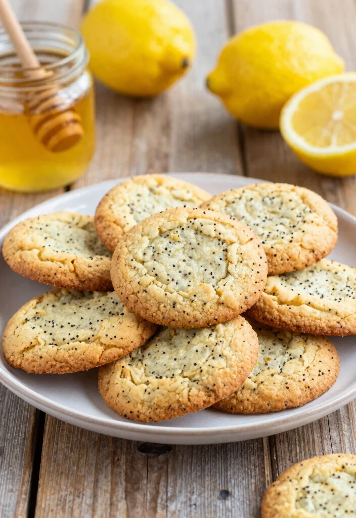 12 Best Lemon Dessert Recipes with Bright Fresh Flavor - 6. Healthy Lemon Poppy Seed Cookies 1