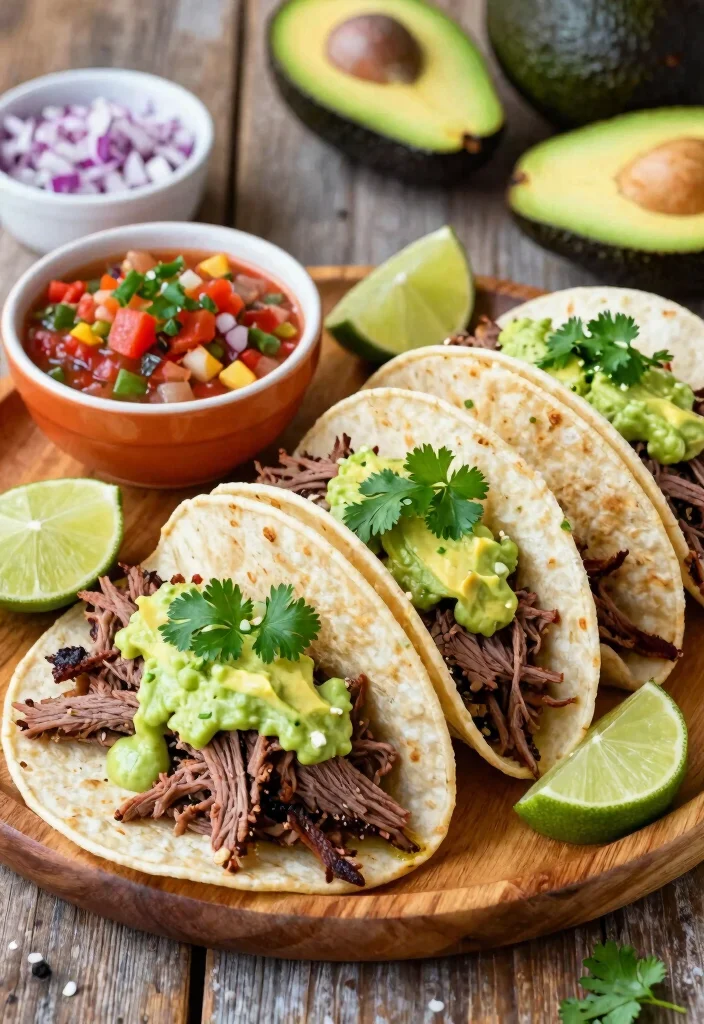 12 Brisket Dinner Recipes for Hearty Comfort Meals - 2. Brisket Tacos with Avocado Crema 1