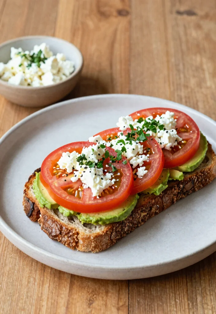 12 Easy Meatless Dinner Recipes for Simple Weeknights 122 12 Easy Meatless Dinner Recipes for Simple Weeknights - 12. Avocado Toast with Tomato and Feta 1