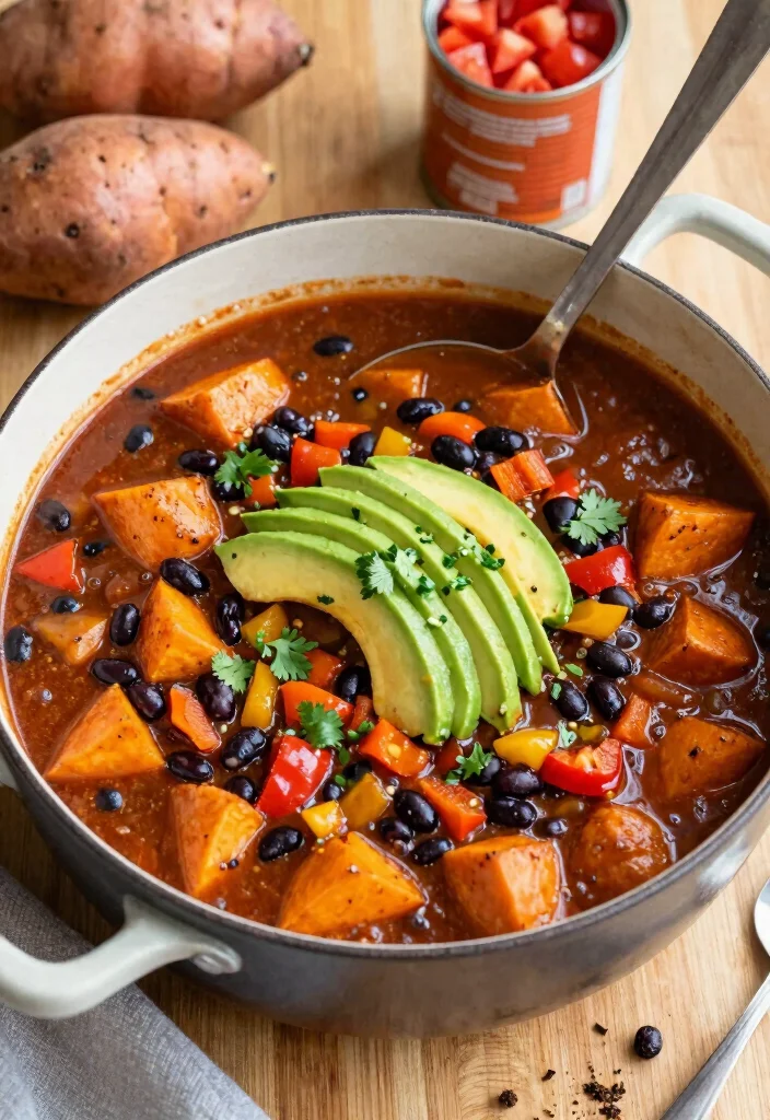 12 Easy Meatless Dinner Recipes for Simple Weeknights 56 12 Easy Meatless Dinner Recipes for Simple Weeknights - 6. Sweet Potato & Black Bean Chili 1