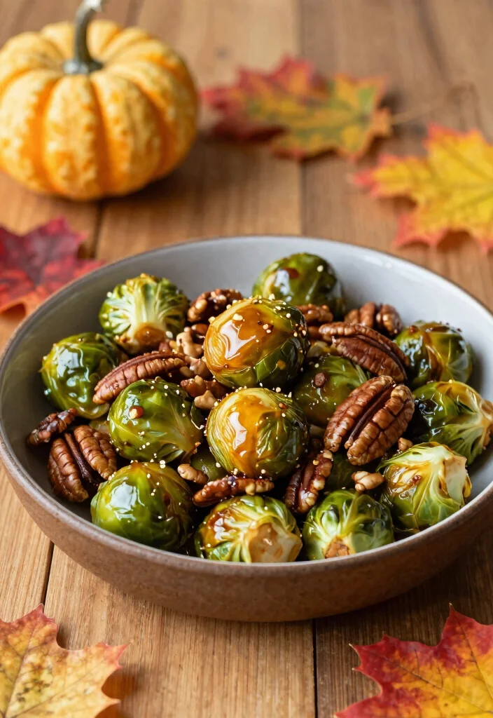 12 Fall Dinner Party Recipes for Cozy Gatherings - 2. Maple-Glazed Brussels Sprouts 1