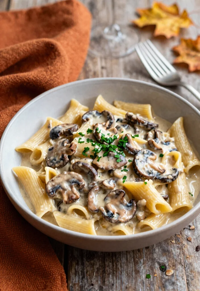 12 Fall Dinner Party Recipes for Cozy Gatherings - 7. Vegan Mushroom Stroganoff 1