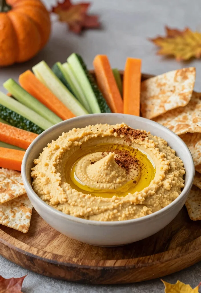 12 Fall Dinner Party Recipes for Cozy Gatherings - 9. Pumpkin Spice Hummus 1