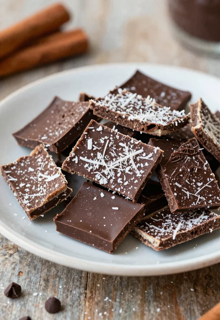 12 Healthy Cinnamon Recipes for Warm Naturally Sweet Flavor - 10. Cinnamon Coconut Bark 1