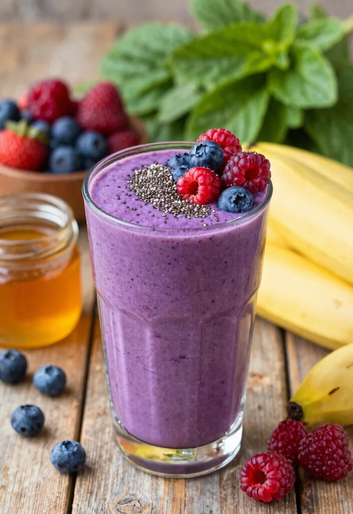 12 Healthy Frozen Fruit Smoothie Recipes for Quick Nutrition - 1. Berry Bliss Smoothie 1