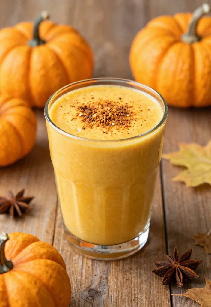 12 Healthy Frozen Fruit Smoothie Recipes for Quick Nutrition - 11. Spiced Pumpkin Smoothie 1