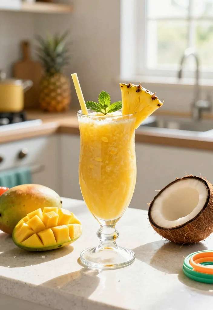 12 Healthy Frozen Fruit Smoothie Recipes for Quick Nutrition - 2. Tropical Paradise Smoothie 1