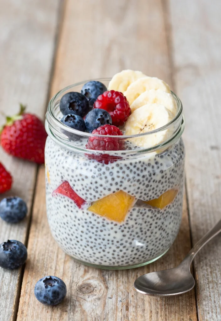 12 Healthy Junk Food Recipes with Better Ingredients - 10. Chia Seed Pudding with Fresh Fruit 1