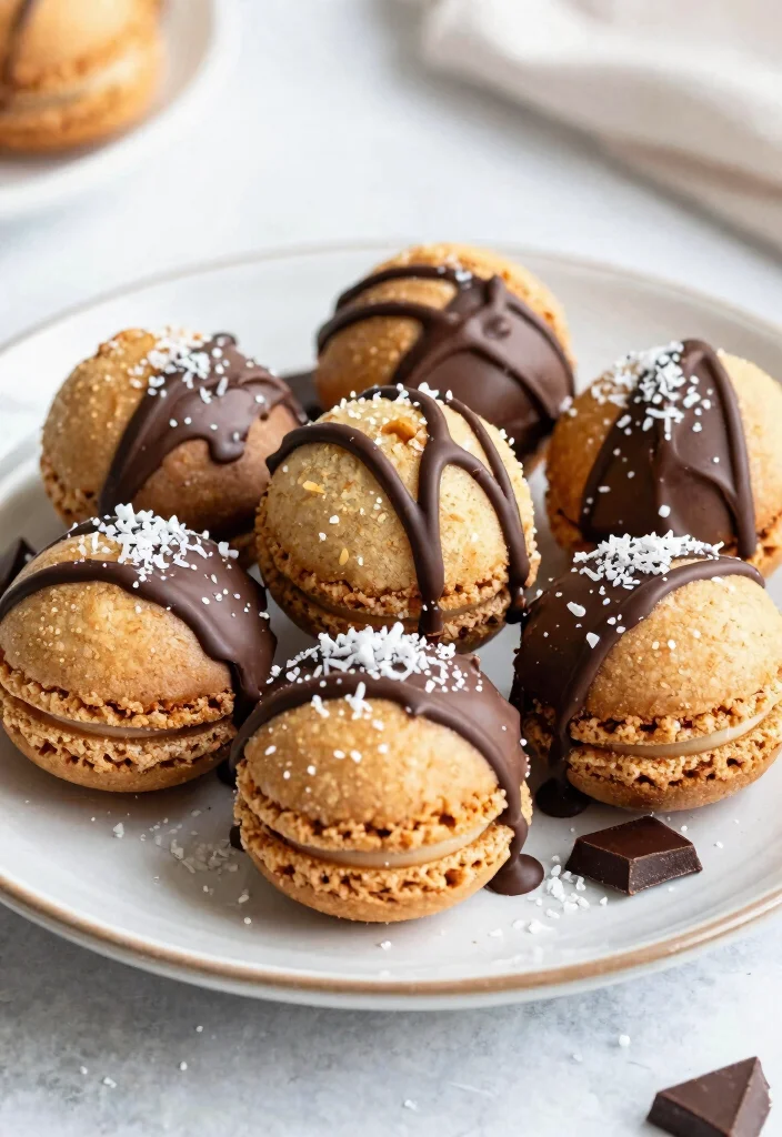 12 Healthy Junk Food Recipes with Better Ingredients - 12. Coconut Macaroons with Dark Chocolate 1
