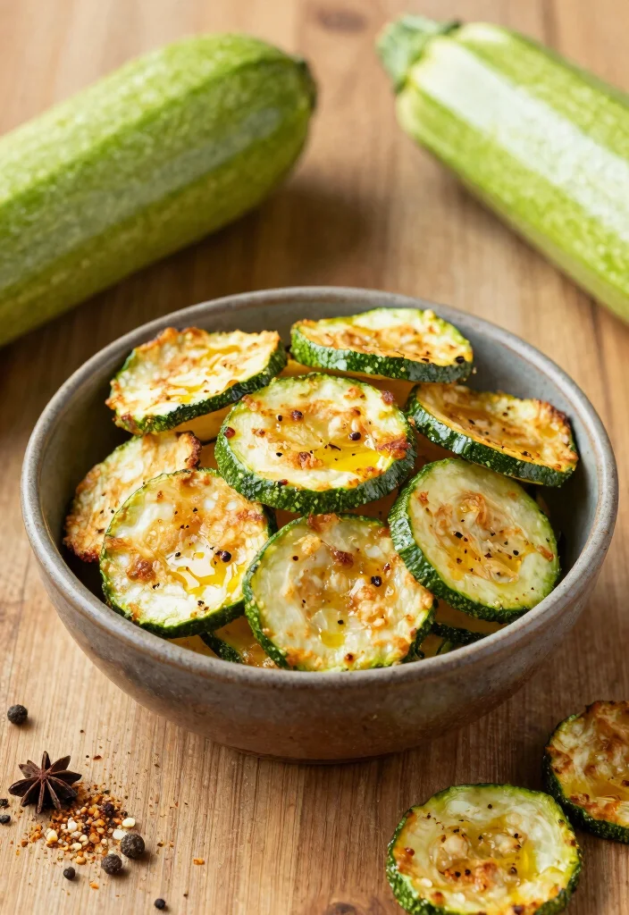 12 Healthy Junk Food Recipes with Better Ingredients - 6. Zucchini Chips with Spices 1