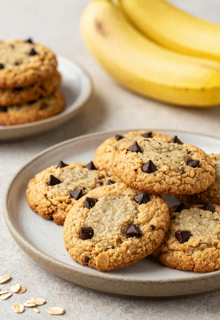 12 Healthy Junk Food Recipes with Better Ingredients - 7. Banana Oatmeal Cookies 1