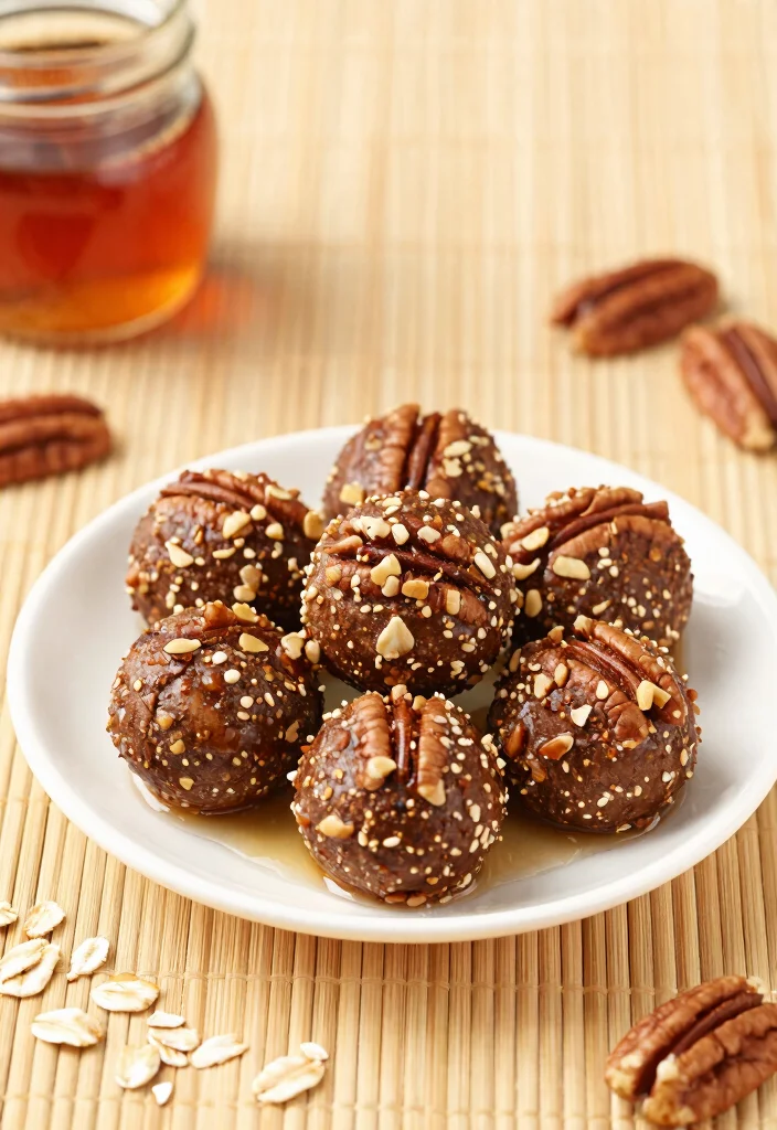 12 Healthy Pecan Recipes for Nutty Balanced Meals 12 12 Healthy Pecan Recipes for Nutty Balanced Meals - 2. Maple-Pecan Energy Bites 1