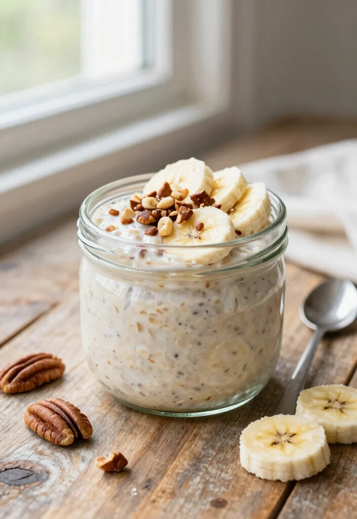 12 Healthy Pecan Recipes for Nutty Balanced Meals 56 12 Healthy Pecan Recipes for Nutty Balanced Meals - 6. Pecan and Banana Overnight Oats 1