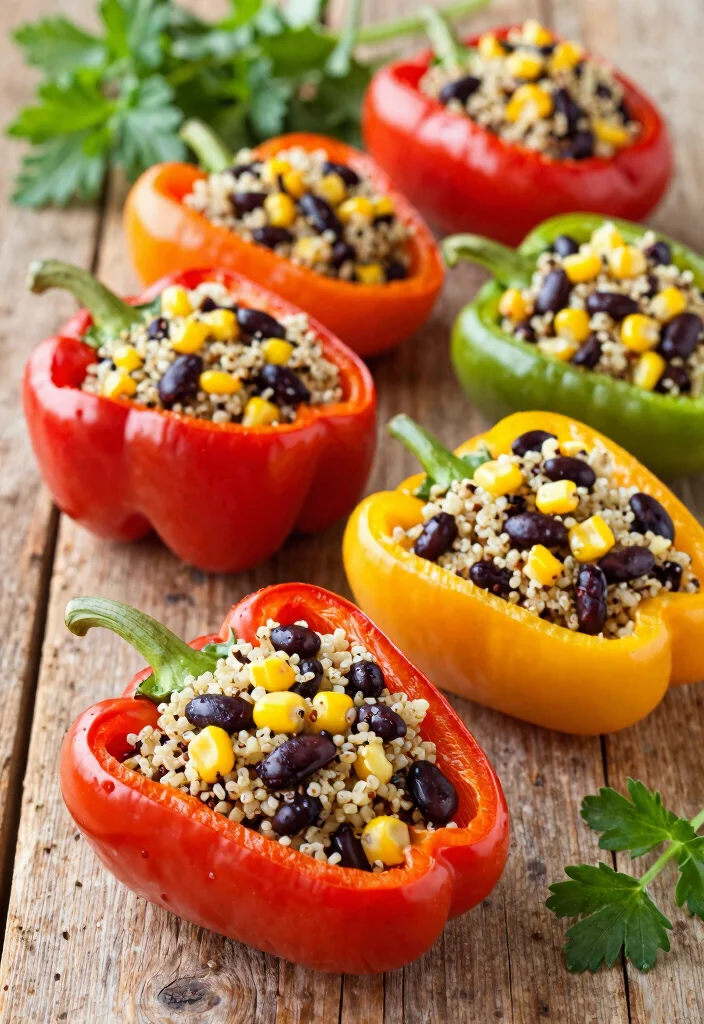 12 Pescatarian Dinner Recipes for Light Protein Meals 67 12 Pescatarian Dinner Recipes for Light Protein Meals - 7. Quinoa & Black Bean Stuffed Peppers 1
