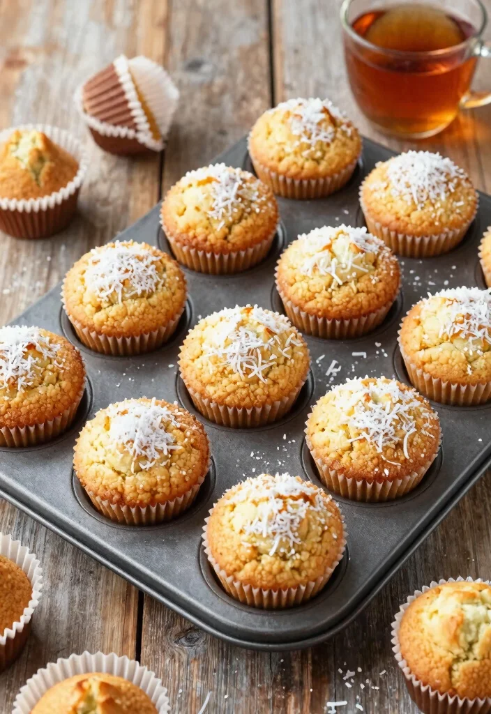 12 Rice Flour Dessert Recipes for Light Gluten Free Treats - 12. Coconut Rice Flour Muffins 1