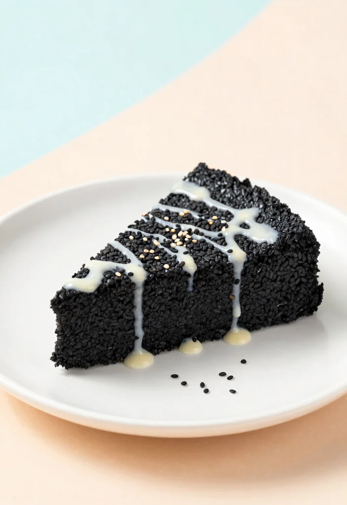 12 Rice Flour Dessert Recipes for Light Gluten Free Treats - 6. Black Sesame Rice Flour Cake 1