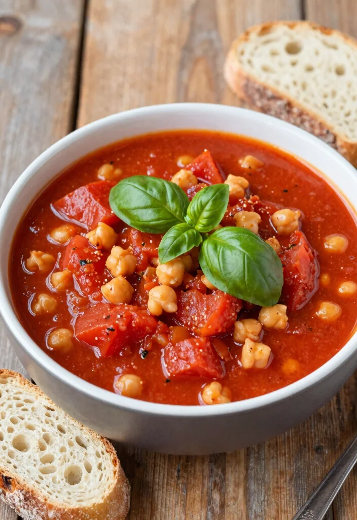 12 Vegan Chickpea Curry Recipes with Bold Spiced Flavor - 2. Spicy Tomato Chickpea Stew 1