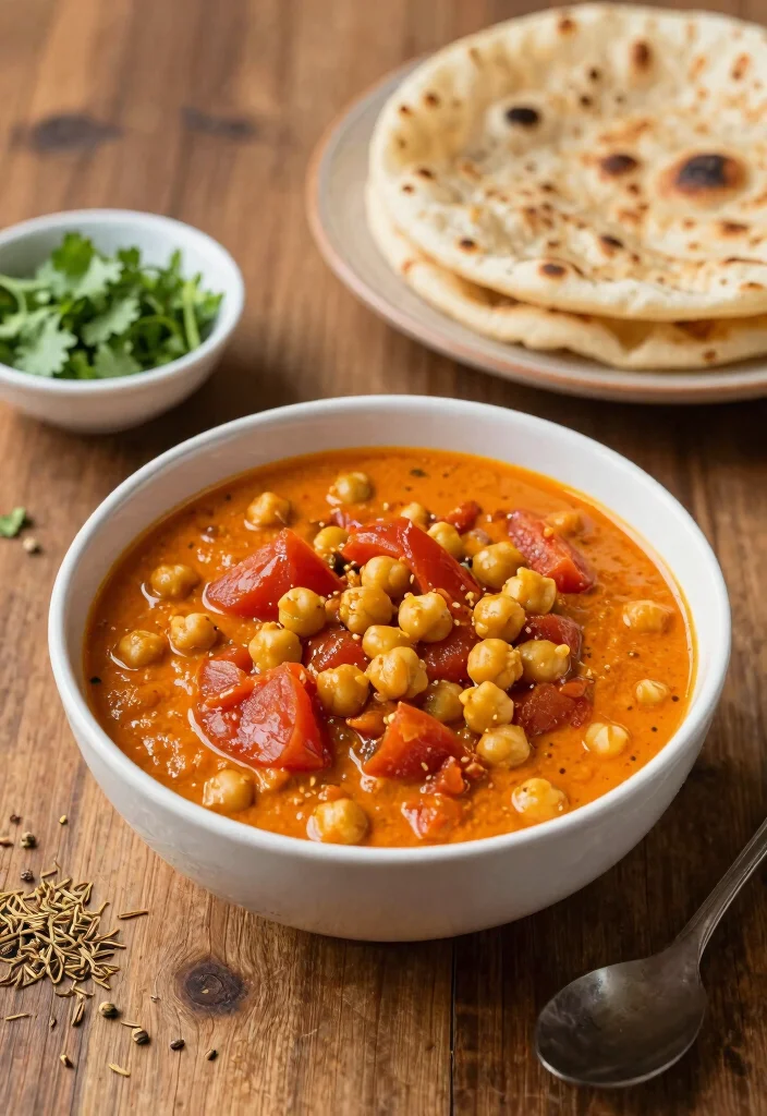 12 Vegan Chickpea Curry Recipes with Bold Spiced Flavor - 4. Indian Spiced Chickpea Curry 1