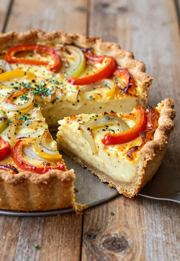 12 Vegan Onion Recipes for Simple Savory Dishes - 6. Savory Onion Quiche 1
