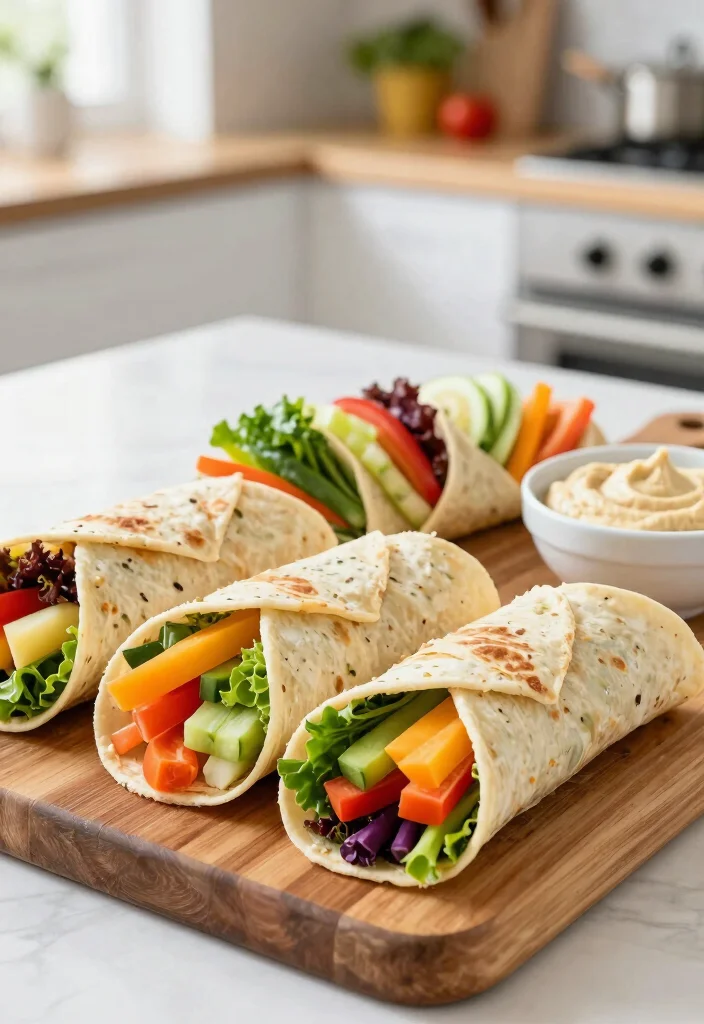 12 Vegan Recipes Kids Will Actually Enjoy - 1. Rainbow Veggie Wraps 1