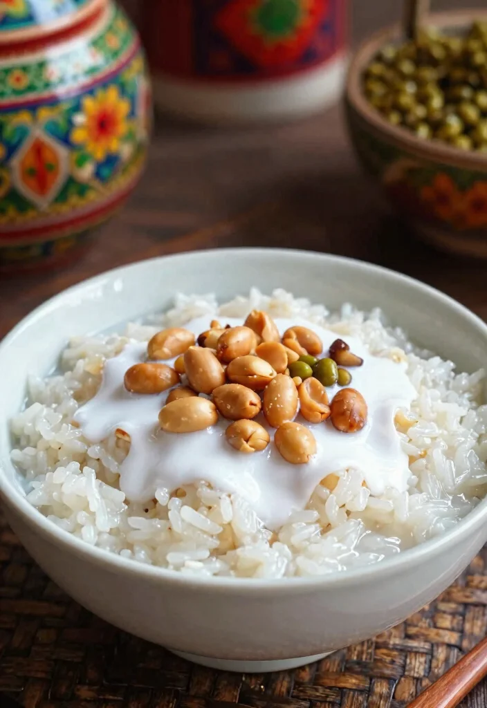 12 Vietnamese Dinner Recipes with Fresh Bold Flavor 111 12 Vietnamese Dinner Recipes with Fresh Bold Flavor - 11. Xoi: Sticky Rice with Toppings